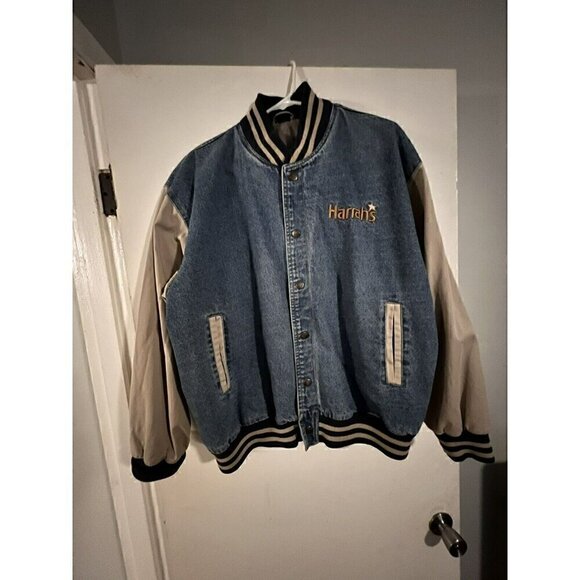 Harrah’s Blue Jean Jacket ( Specialty House Of Creation) Large LG. 100% Cotton - Picture 2 of 4